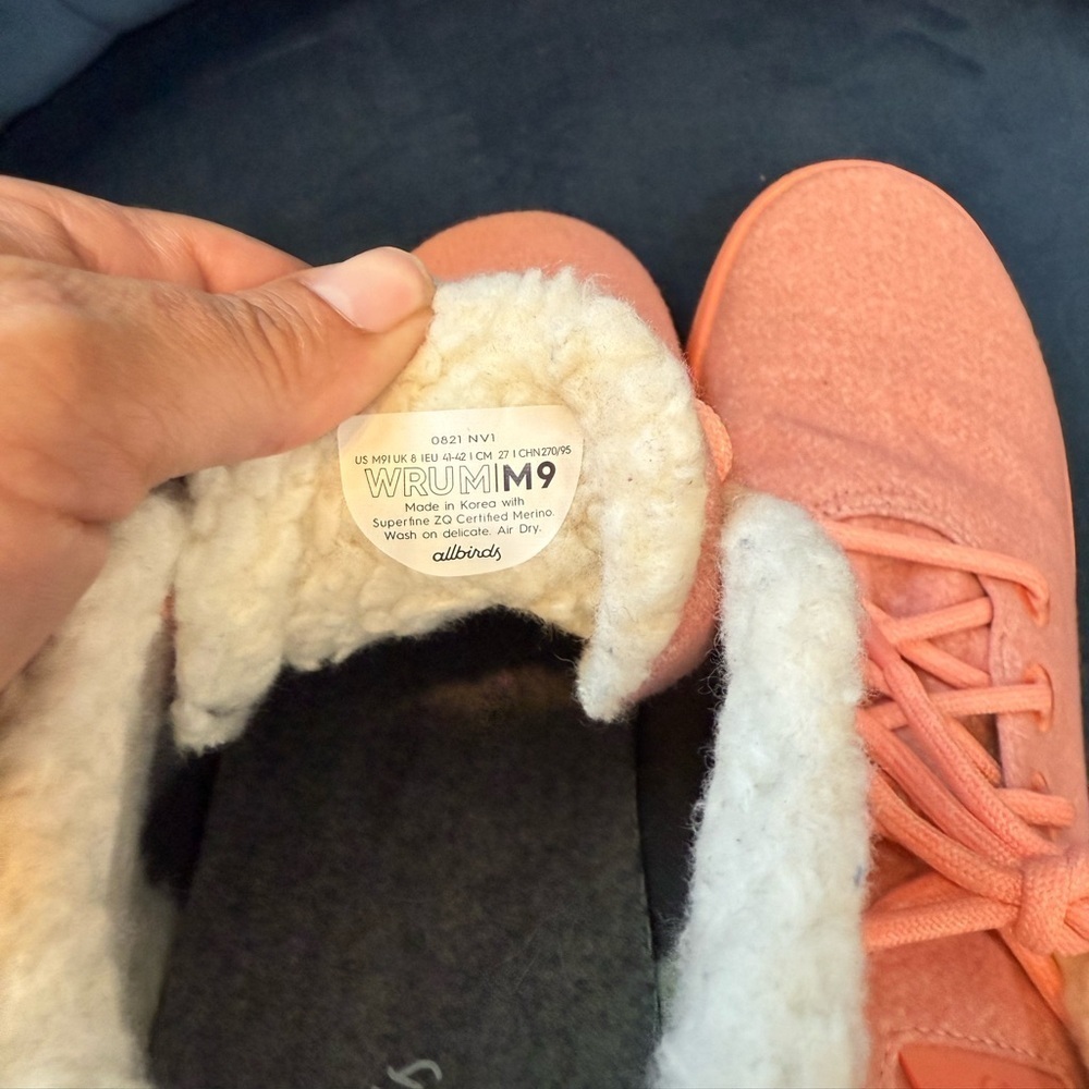 Allbirds Pink Cozy Sneakers with Fleece Lining - Picture 5 of 6